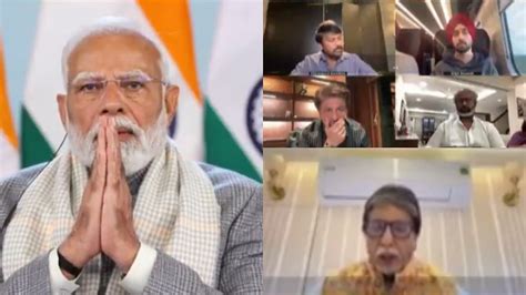 Watch: PM Modi Speaks To Amitabh Bachchan, Shah Rukh Khan, Rajnikanth ...