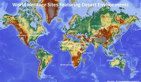 Map Of The Largest Deserts In The World