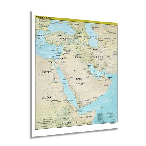 Historix 2021 Middle East Map Poster 24x30 Inch Map Middle | Desertcart ...