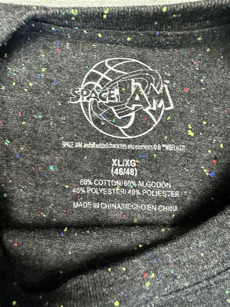Looney Tunes Space Jam T-Shirt Men's XL Black | Ubuy India
