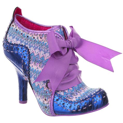 IRREGULAR CHOICE Abigails 3rd Party Heel Boots in Blue