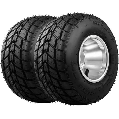 VEVOR Go Kart Tires and Rims, 2pcs Front Tires Rims, Go Cart Wheels and ...