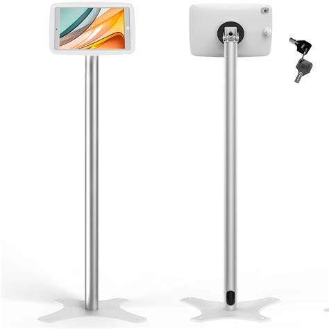 Beelta iPad Kiosk Floor Stand for 10.2 iPad 7 8 9th 120 Degree Rotate ...