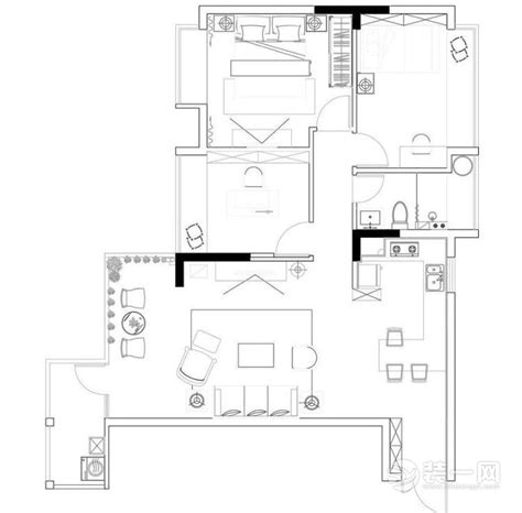 郑州美誉小区98平三居室后现代风格客厅效果图-家居美图_装一网装修效果图