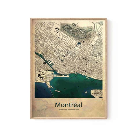 Buy Montreal map Wall Art Online at Best Price – Dessine Art