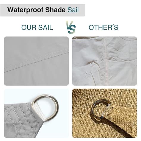 13-ft x 10-ft Gray Shade sail in the Shade Sails & Fabric department at ...