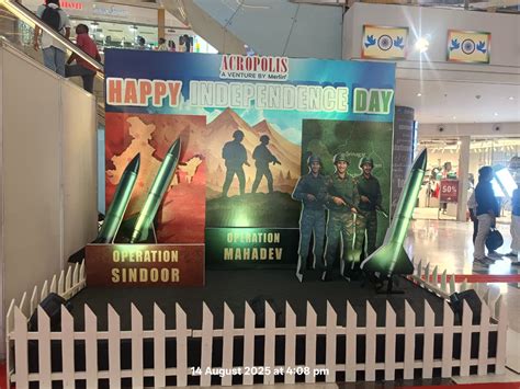 Acropolis Mall ushers in the fervour of India’s 79th Independence Day ...