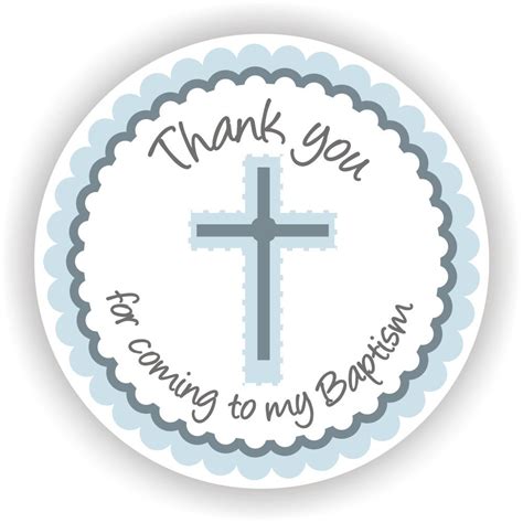 Philly Art & Crafts Boy Baptism Stickers - 40 Count, Blue, Traditional ...