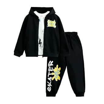 Buy Hopscotch Boys Cotton Jogger Set in Black Color For Ages (5-6 Years ...