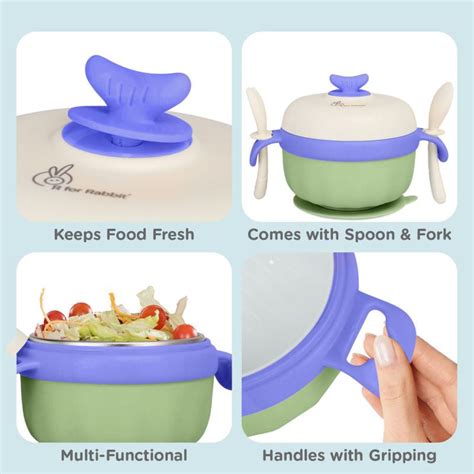 Safe Feed Meal Box Set For Kids with Spoon and Fork, BPA Free
