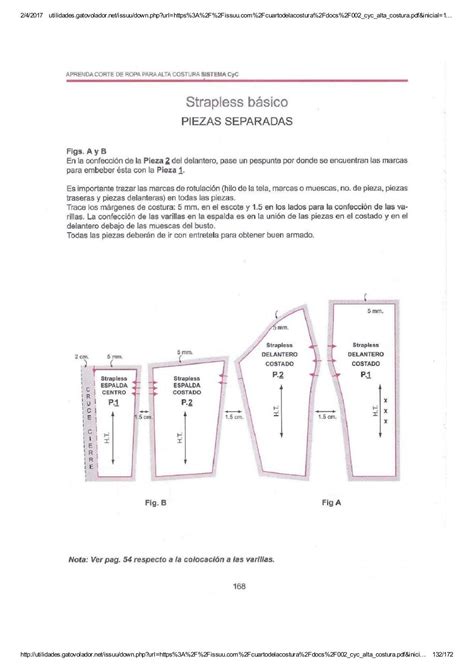 Sewing Instructions in Spanish