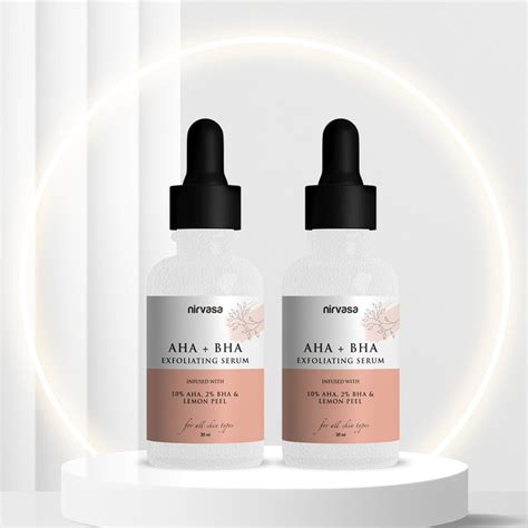 Buy Best AHA+BHA Exfoliating Serum Online at Best Price in India – NIRVASA