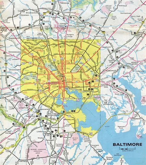 Map Of Downtown Baltimore Md