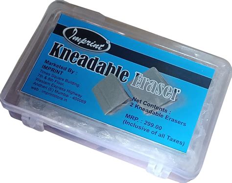 IMPRINT Kneadable Rubber Art Erasers Pack of 2 Grey : Amazon.in: Home ...