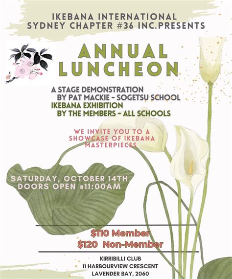 Annual Luncheon with Ikebana Stage Demonstration and Exhibition by ...