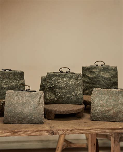 Olive Ateliers River Rock Bag from Indonesia