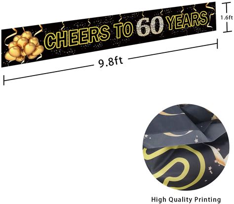 Buy 60th Anniversary Party Long Banner | Party Supplies | Thememyparty ...