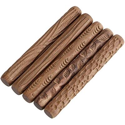 OwnMy Set of 5 Clay Modeling Pattern Rollers Kit, India | Ubuy