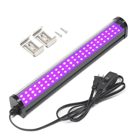 UV Black Light Bar, 25W Upgraded LED Blacklight Tube，395-405nm, Light ...