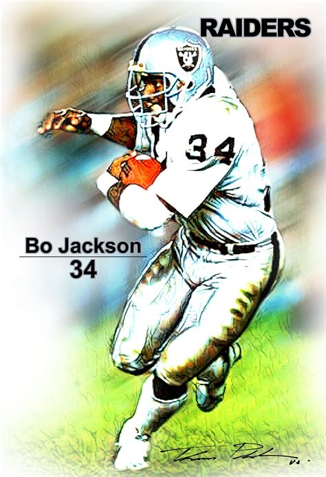 Bo Jackson 34 RAIDERS | Bo jackson, Jackson, Raiders