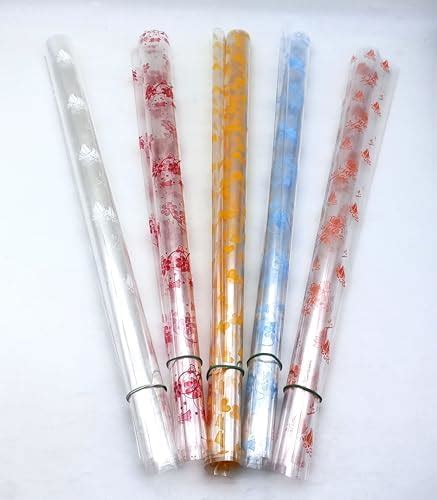 CRAFTWAFT Transparent printed Cellophane Sheets 20X30 inches for Gift ...