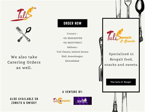 Menu at Tuli Sweets and Snacks, Ahmedabad