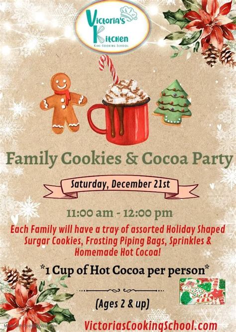 Annual Family Cookies & Cocoa Party, 249 Stonebridge Plaza Avenue ...