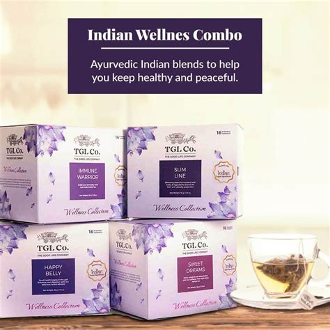 Buy | Premium Online | Indian Wellness Combo Pack - Pack of 4 Tea TGL ...