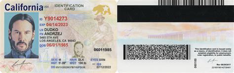 California ID Card in PSD Format - Professional US ID Card Template ...