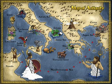 English, Literature, and the Bible: Odyssey Map