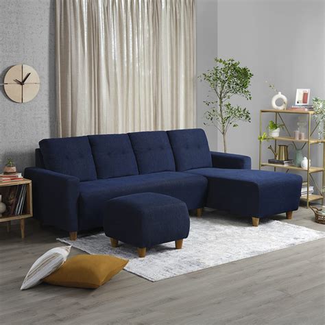 Sleepyhead Yolo - 4 Seater Sofa RHS L Shape Sectional + Ottoman ...
