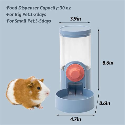 Buy BNOSDM Rabbit Automatic Food Feeder Hanging Gravity Bunny Food ...