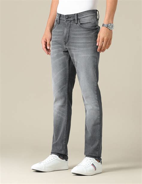 Buy Brandon Slim Tapered Fit Black Jeans Black|U.S. Polo Assn. India ...