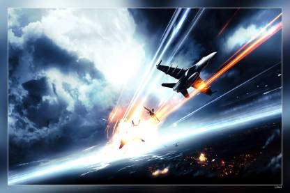 Jet Fighter Jets Aircraft Battlefield Video Game Matte Finish Poster P ...