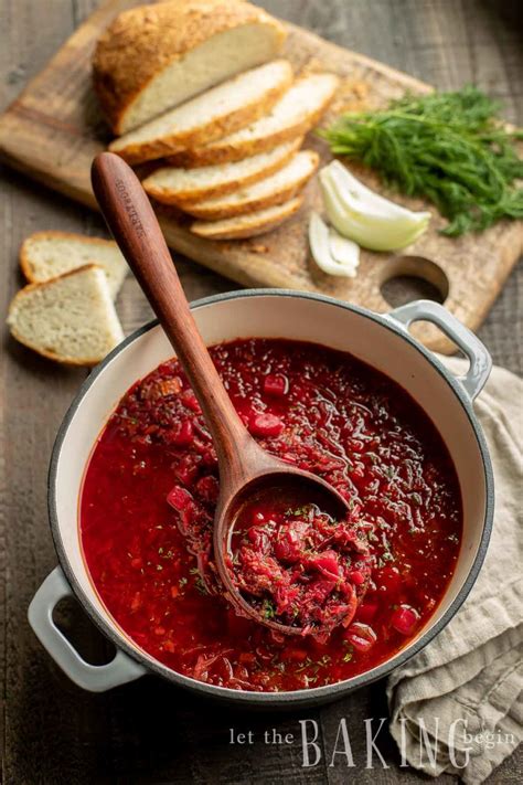 Borscht or Red Beet Soup Recipe - Let the Baking Begin!