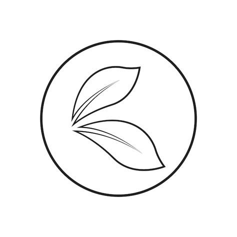 Green leaf illustration nature logo and symbol design | Premium Vector