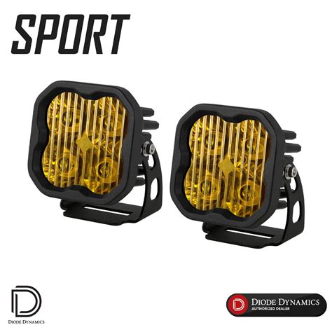 Diode Dynamics SS3 Sport Yellow LED Pod with Backlight (Pair ...