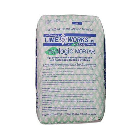 Ecologic™ Lime Mortar - Natural Hydraulic Lime Mortar