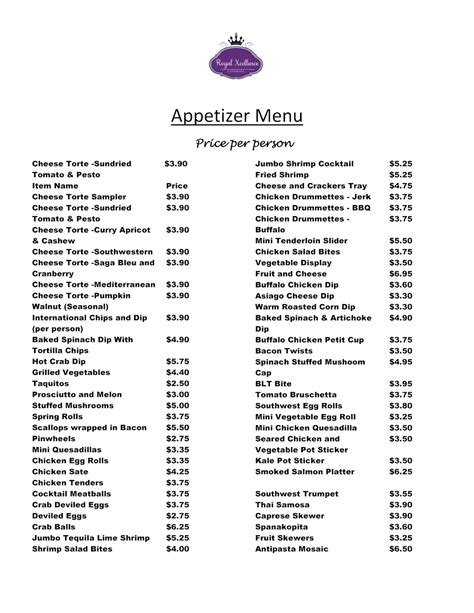 Menu Appetizer 的图像结果