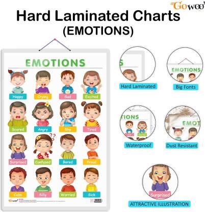 EMOTIONS CHART and GIANT DINOSAUR COLOURING POSTER | SET OF 1 CHART and ...
