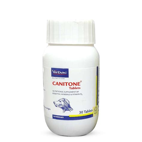 Virbac Canitone Tablets Calcium Supplement for Dogs and Cats (Pack of ...
