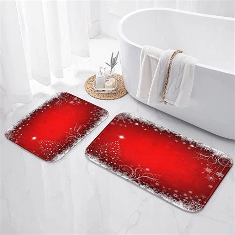 Amazon.com: ArtSocket Christmas Bathroom Rugs and Mats Sets 2 Piece ...