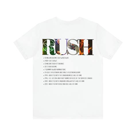 Rush Tee Shirt Rush T-shirt Rush T Shirt Rush Band Rush Gift Rush Gift ...