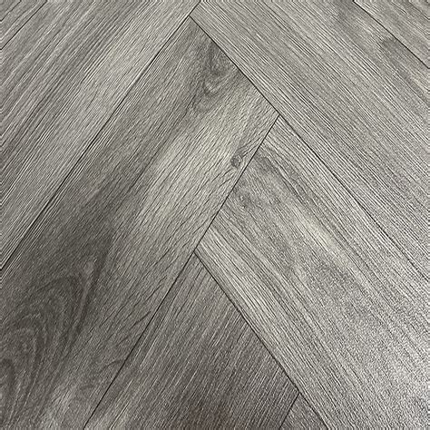Grey Modern Wood Effect Anti-Slip Vinyl Flooring for Home, Shops ...