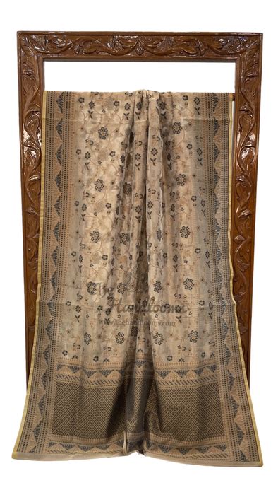 Pure Kora Tissue Handloom Banarasi Saree — The Handlooms