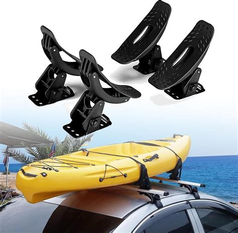 Amazon.com: 4Pcs Kayak Roof Racks, Universal Saddles Kayak Carrier ...