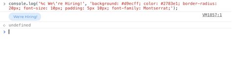 JavaScript Console Setting 的图像结果
