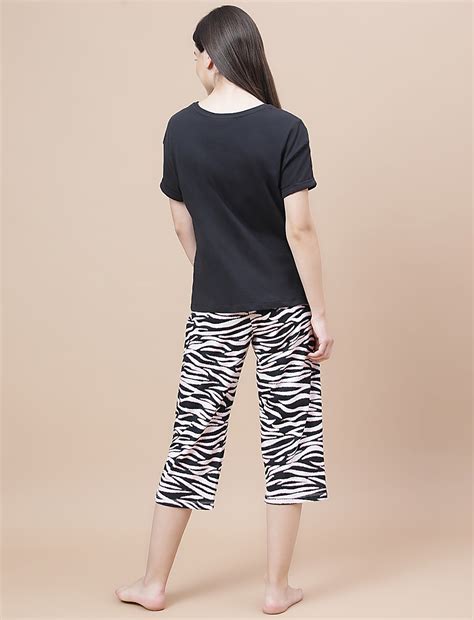 Buy Pure Cotton Printed Crew Neck Pyjama Set at Marks & Spencer