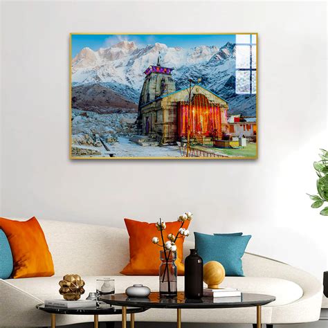 Beautiful Baba Kedarnath Dhaam Acrylic Wall Paintings & Arts – Decors ...