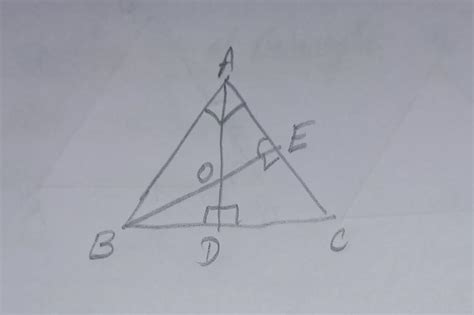 In ∆ABC, angle A= 90°and AD perpendicular to BC and BE perpendicular to ...